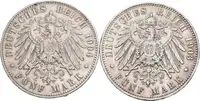 5 Marka 1903 A, 1904 A, J.104, patina, rysky a hranky_2 ks — 2