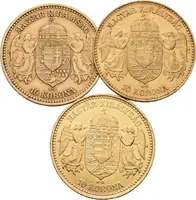 10 Koruna 1894 KB, 1904 KB, 1910 KB - fotografie 2