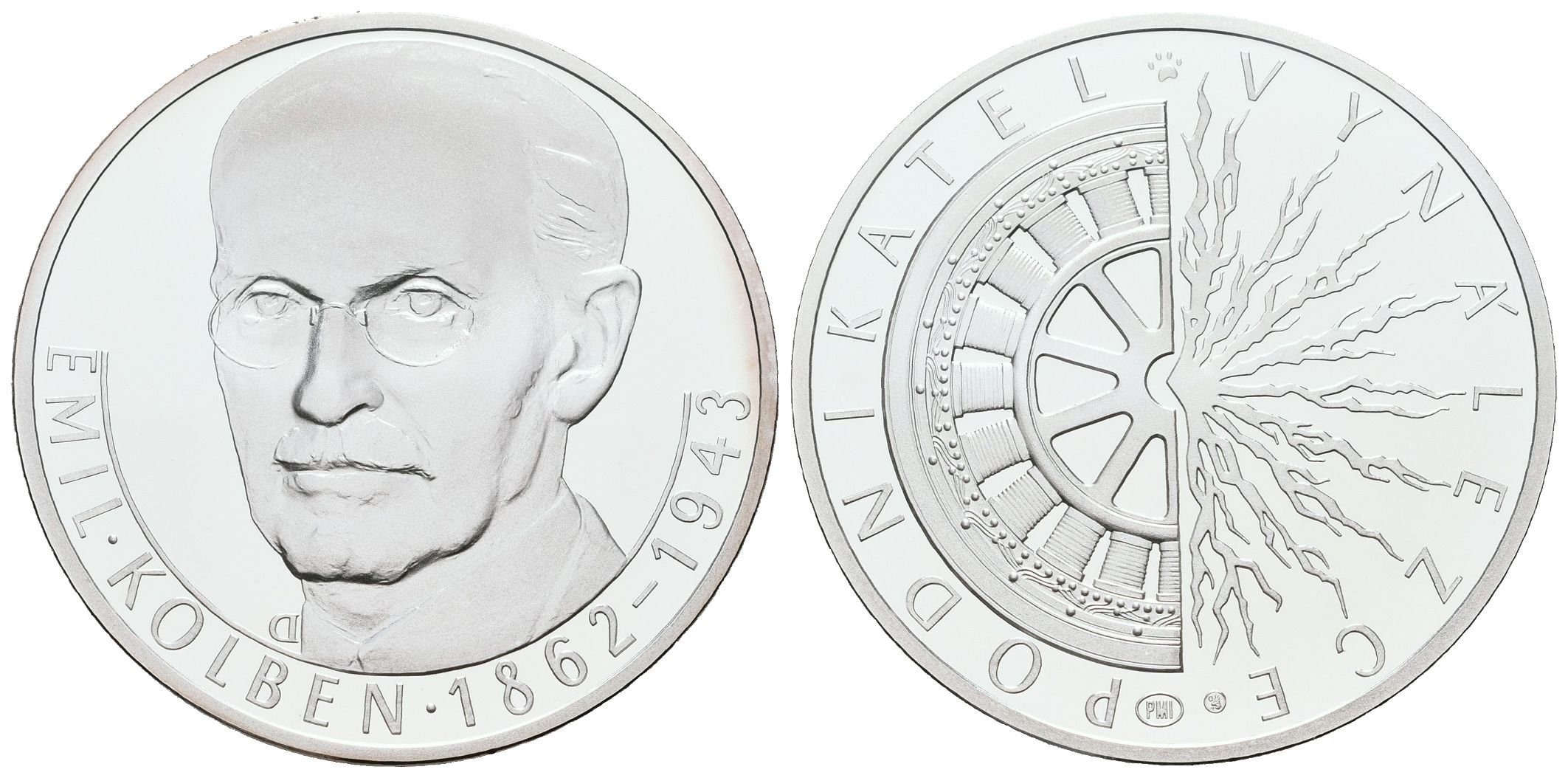 AR Medaile b.l. (2012) - Emil Kolben - 150. výročí narození