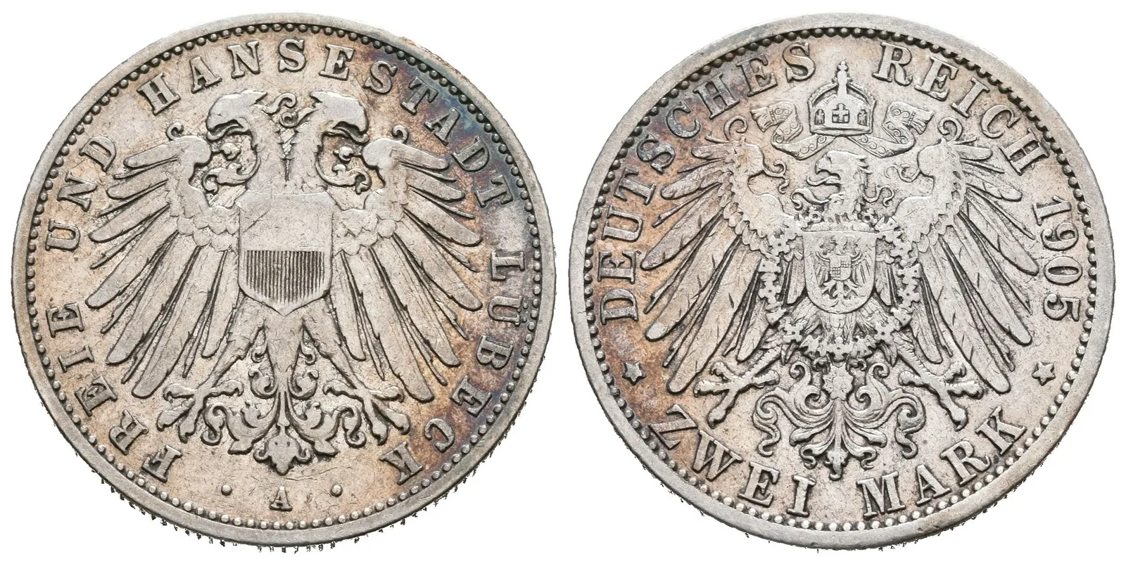 Lübeck, 2 Marka 1905