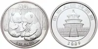 Čína, 50 Yuan 2009 - Panda (5 Oz)