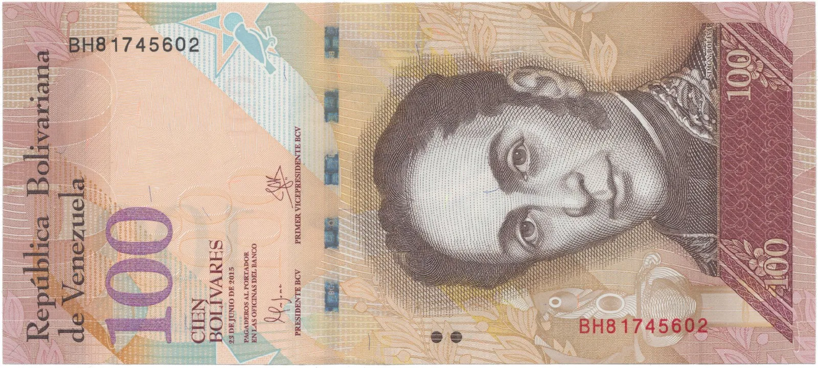 Venezuela, 100 Bolivares 2015, P.93i