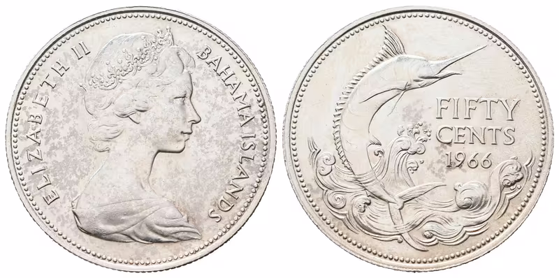 Bahamy, 50 Centů 1966