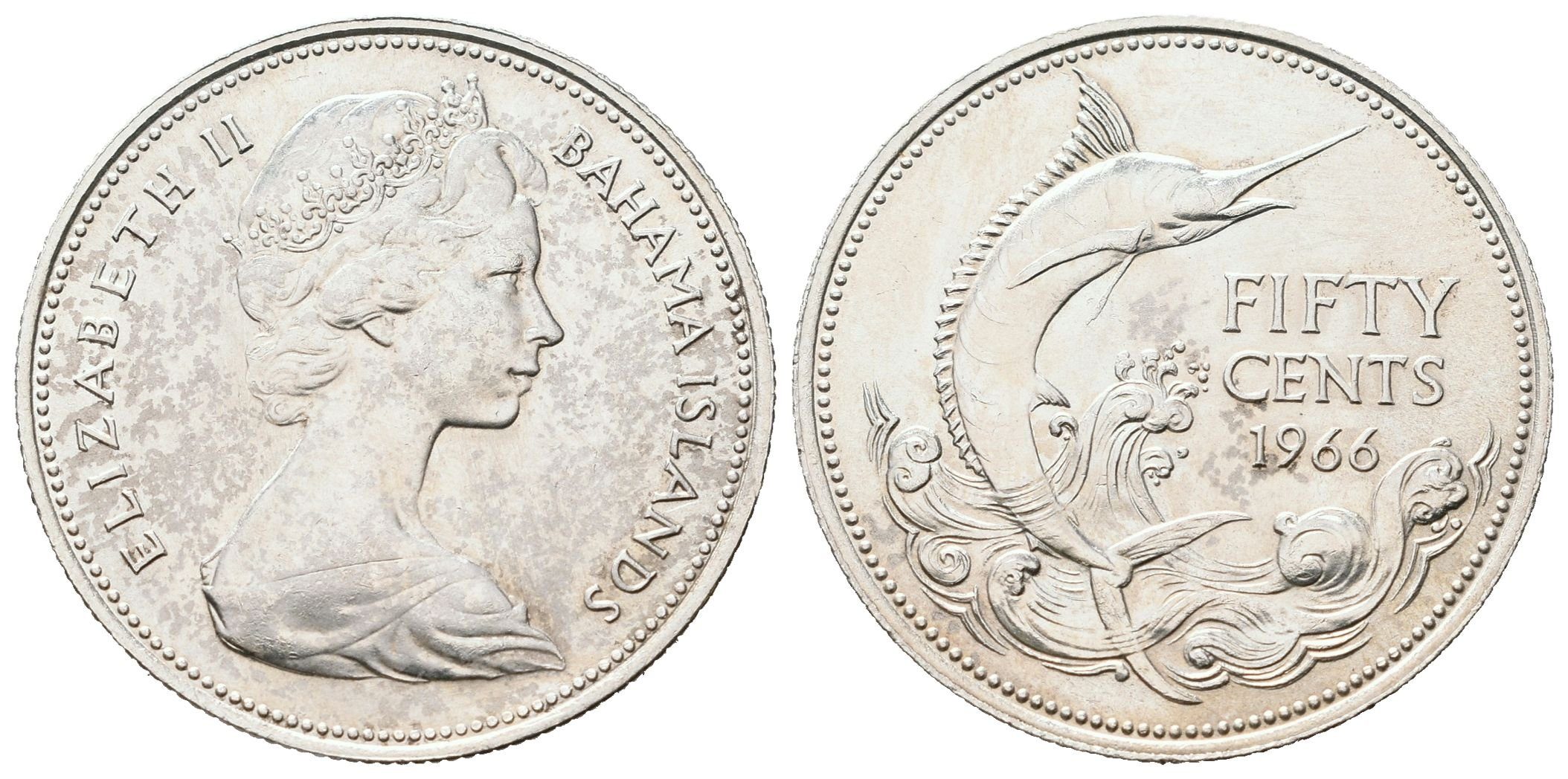 Bahamy, 50 Centů 1966
