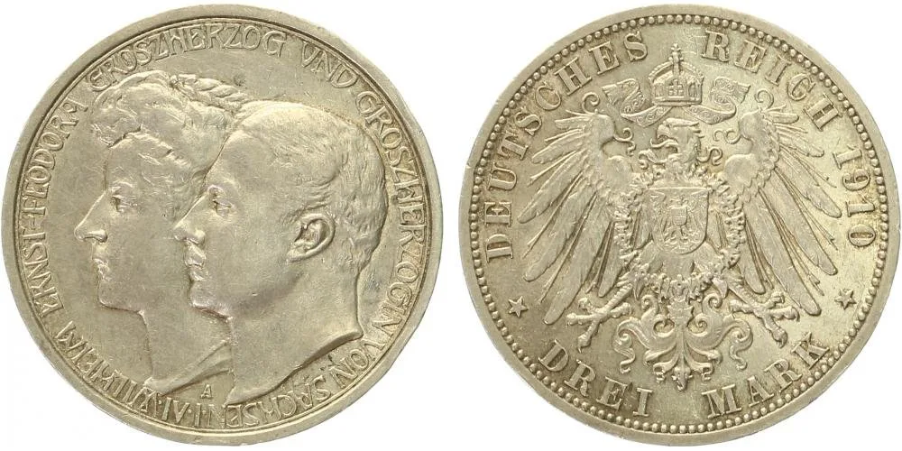 Sasko - Výmar - Eisenach, Wilhelm Ernst, 1901 - 1918 — 1
