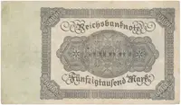 Německo, 50000 Mark 1922, Ro.79d - fotografie 2