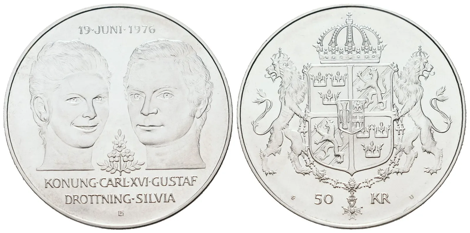 Švédsko, 50 Kroner 1976