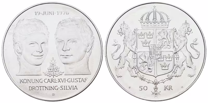 Švédsko, 50 Kroner 1976