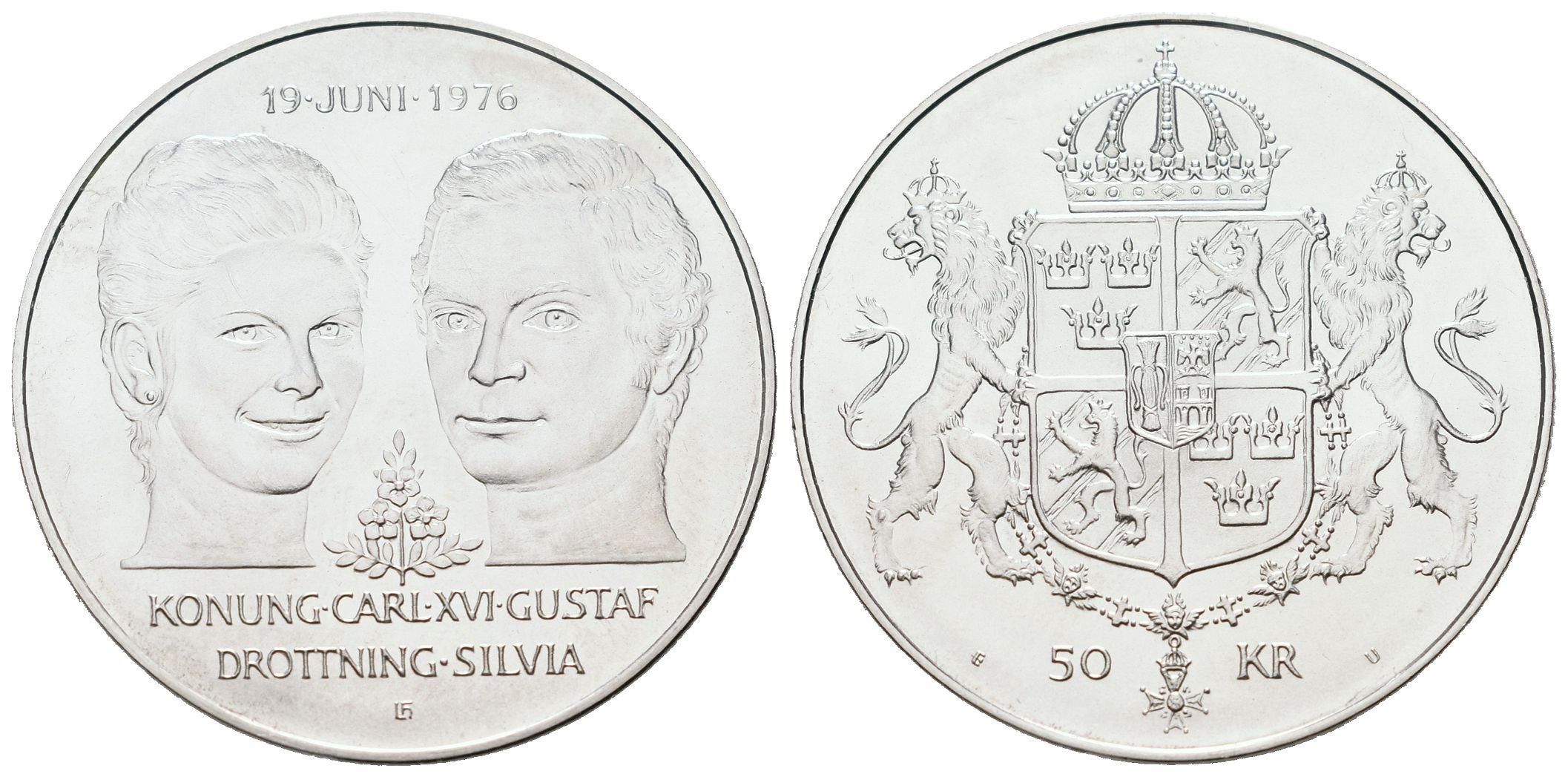 Švédsko, 50 Kroner 1976