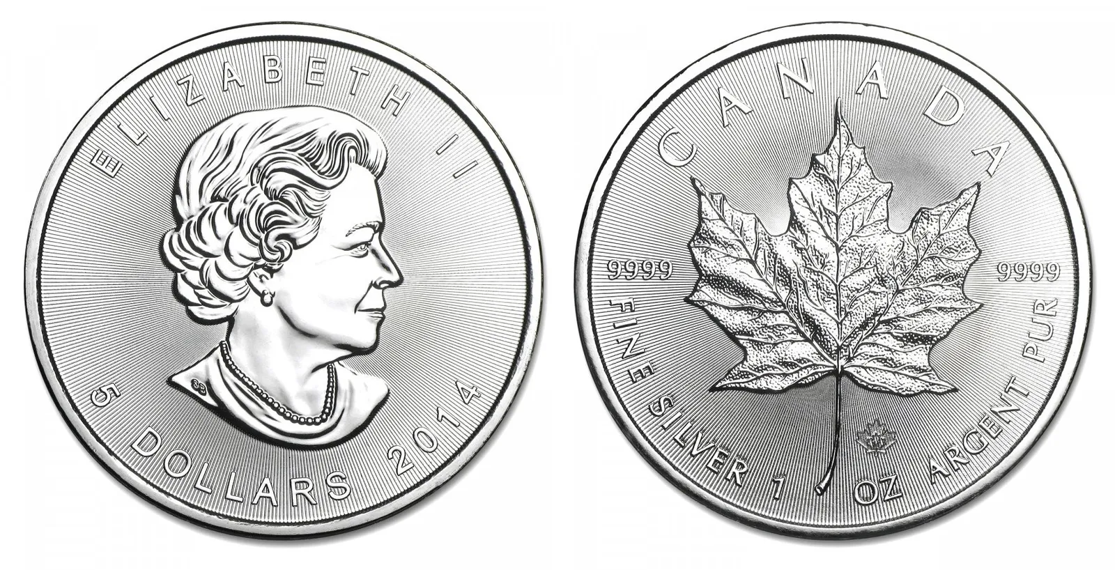Kanada, 5 Dollars 2014 - Maple Leaf