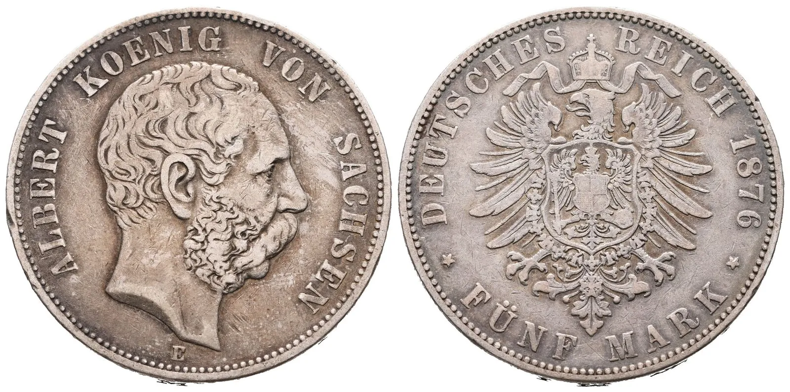 Sasko, 5 Marka 1876 E