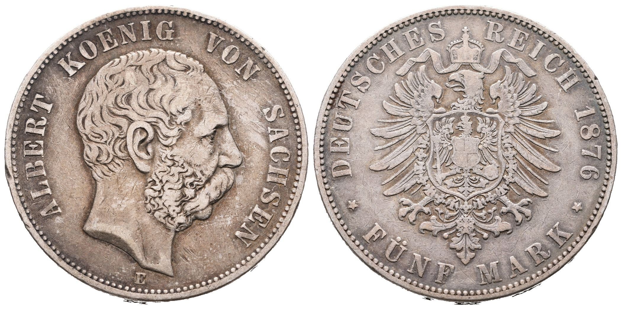 Sasko, 5 Marka 1876 E
