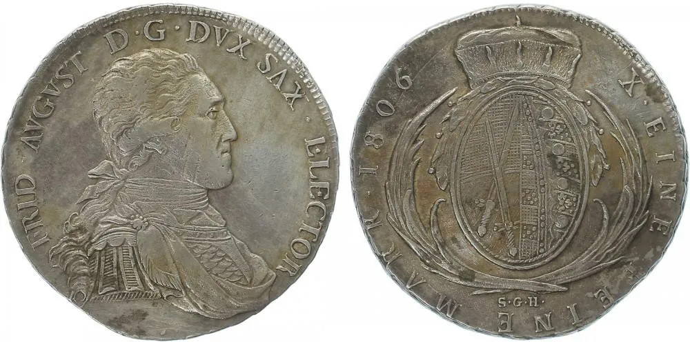 Sasko, Friedrich August III./I., 1763 - 1827 — 1