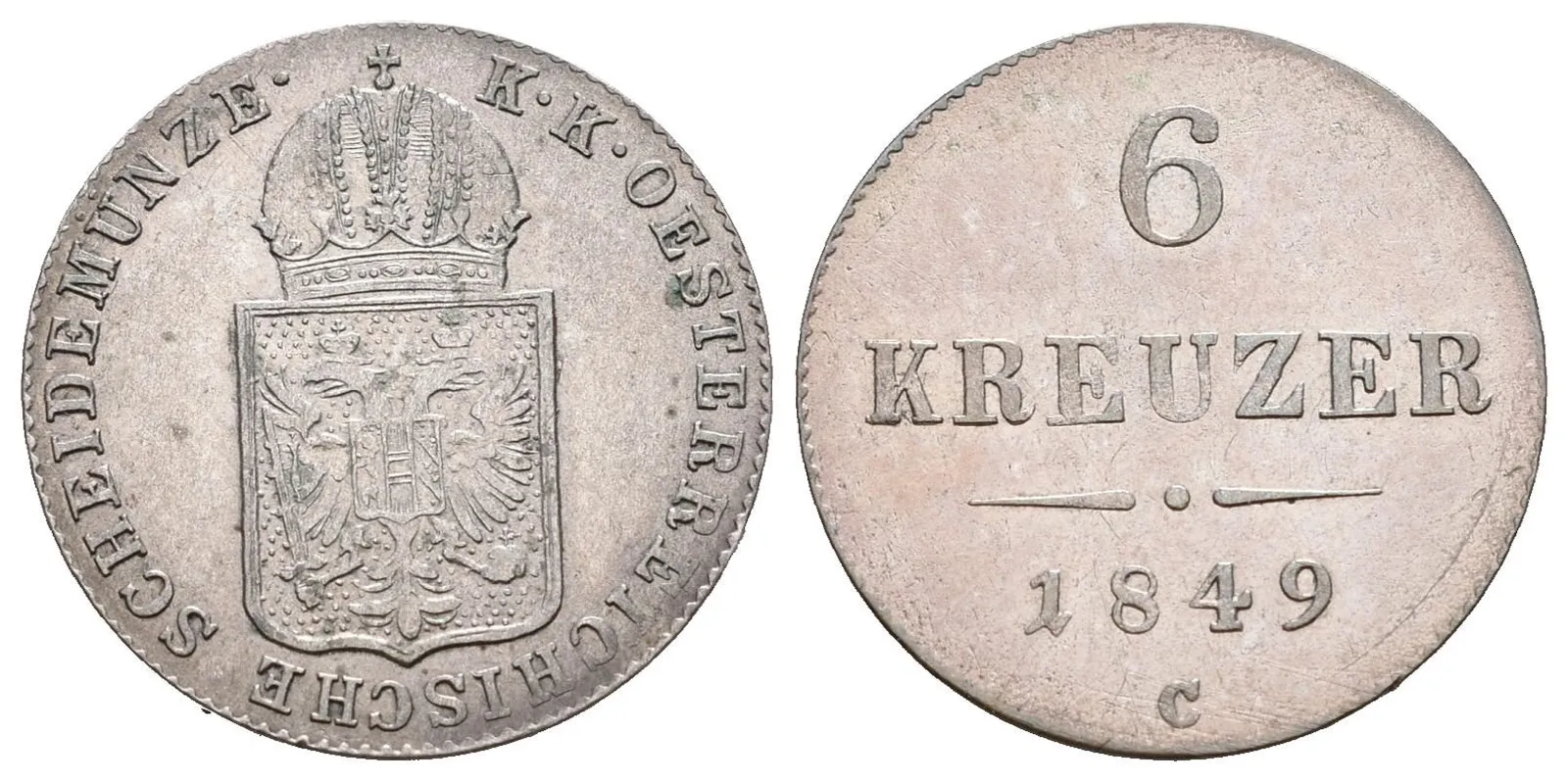6 Krejcar 1849 C