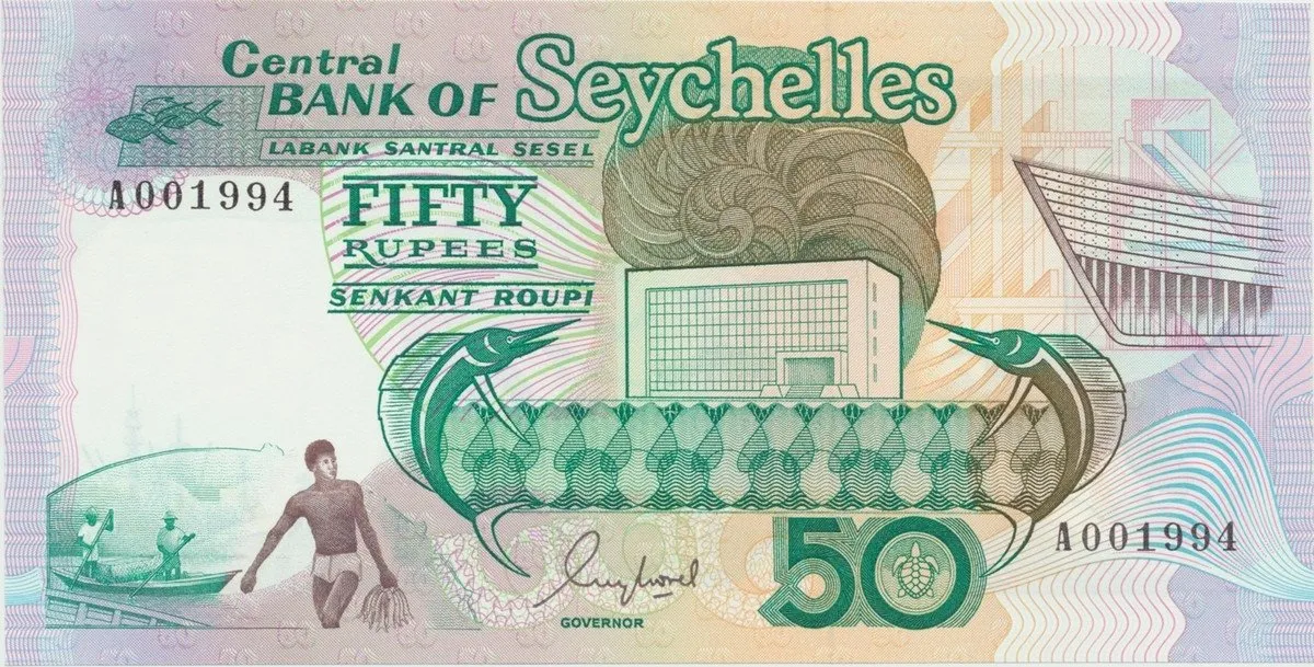 Seychely, 50 Rupees (1989), P.34
