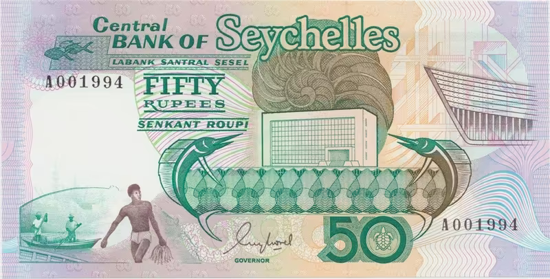 Seychely, 50 Rupees (1989), P.34