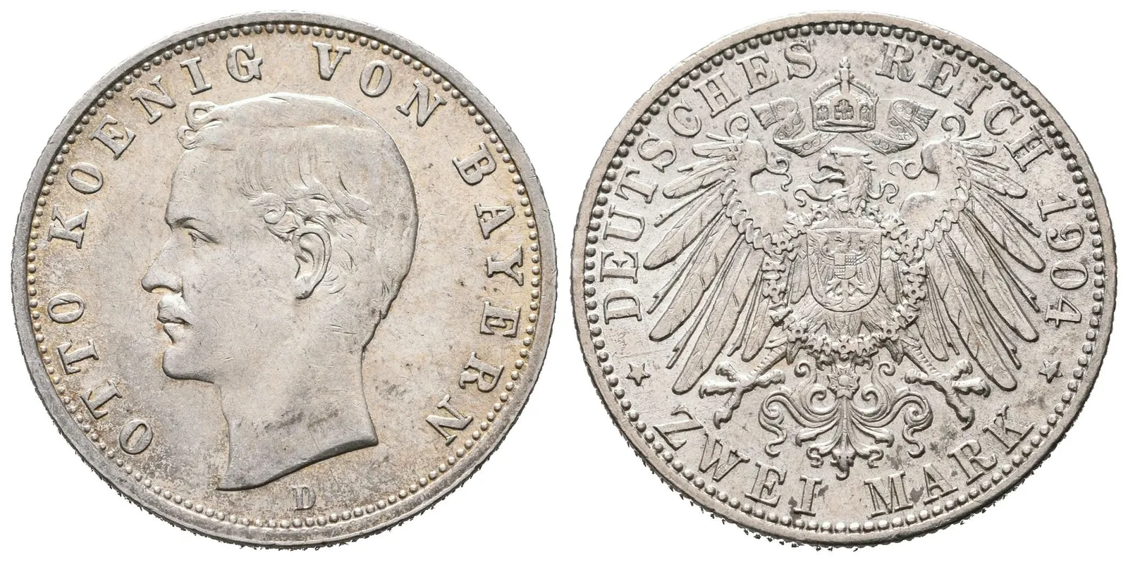 Bavorsko, 2 Marka 1904 D