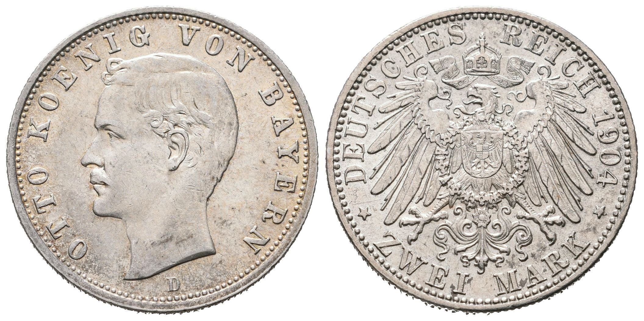 Bavorsko, 2 Marka 1904 D