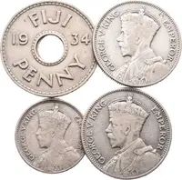 Fiji, Soubor mincí Penny, Pence, Shilling