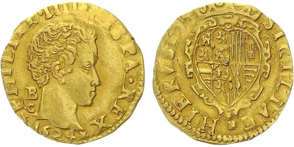 Itálie - Neapol a Sicílie, Philip IV., 1621 - 1665 — 1