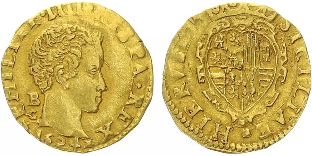 Itálie - Neapol a Sicílie, Philip IV., 1621 - 1665 — 1