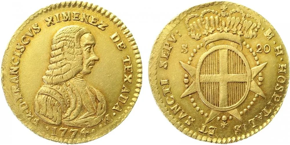 Malta - Řád Johanitů, Francisco Ximenez de Texada, 1773 - 1775 — 1