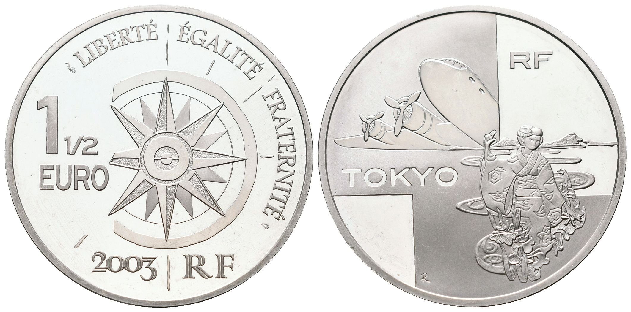 Francie, 1 1/2 Euro 2003