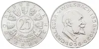 Rakousko, 25 Schilling 1957 - Welsbach