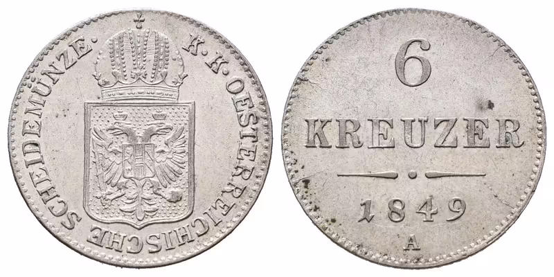 6 Krejcar 1849 A