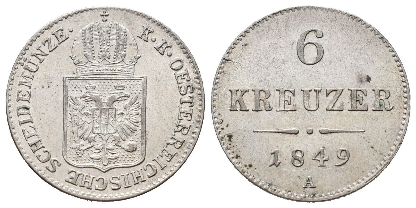 6 Krejcar 1849 A