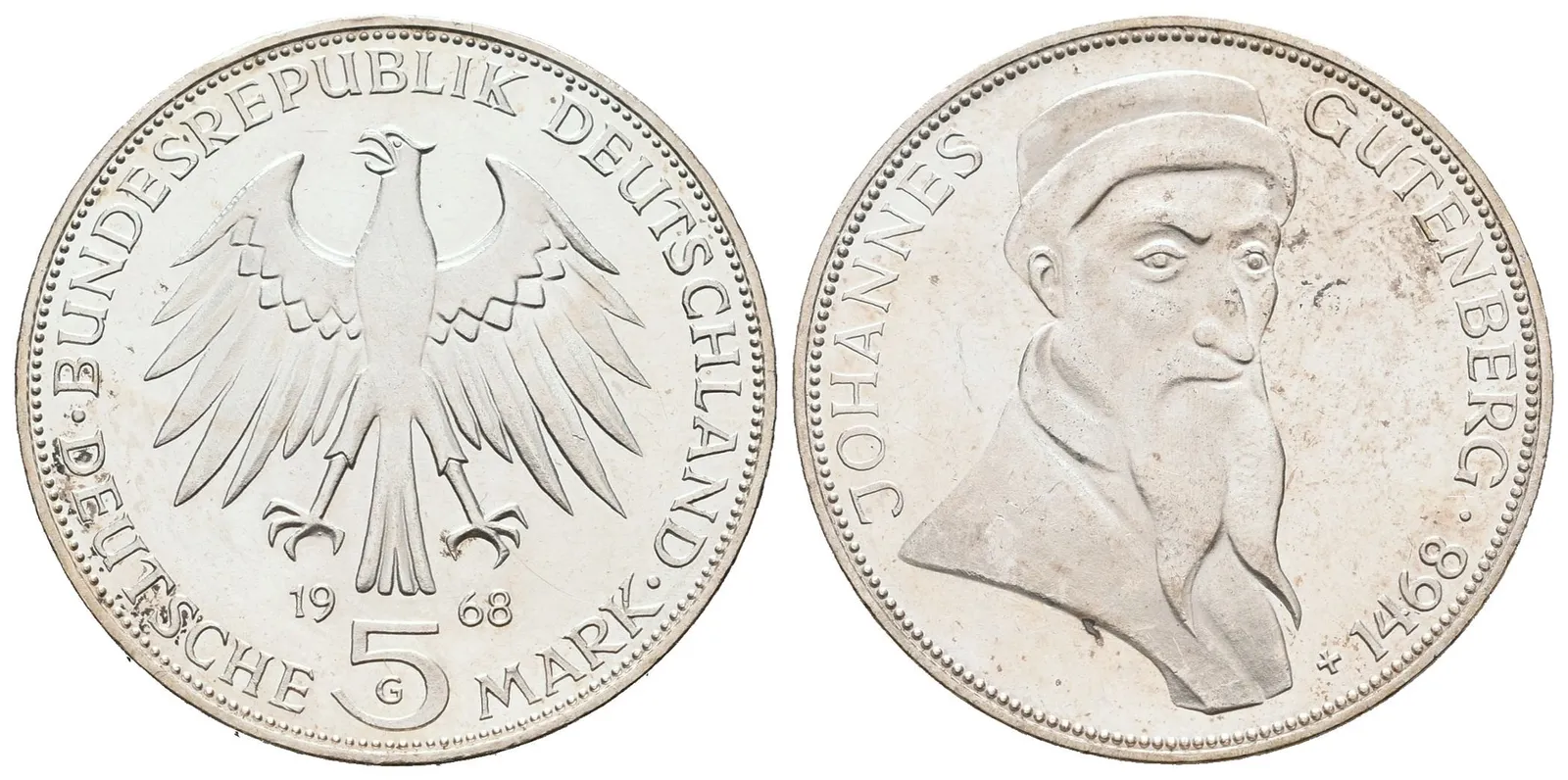 SRN, 5 Marka 1968 G - Gutenberg