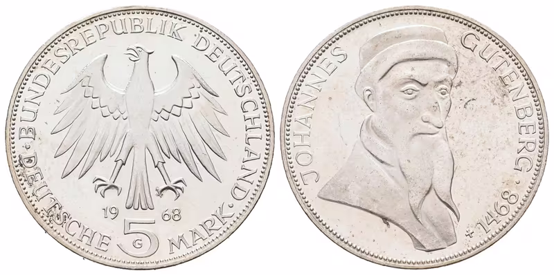 SRN, 5 Marka 1968 G - Gutenberg