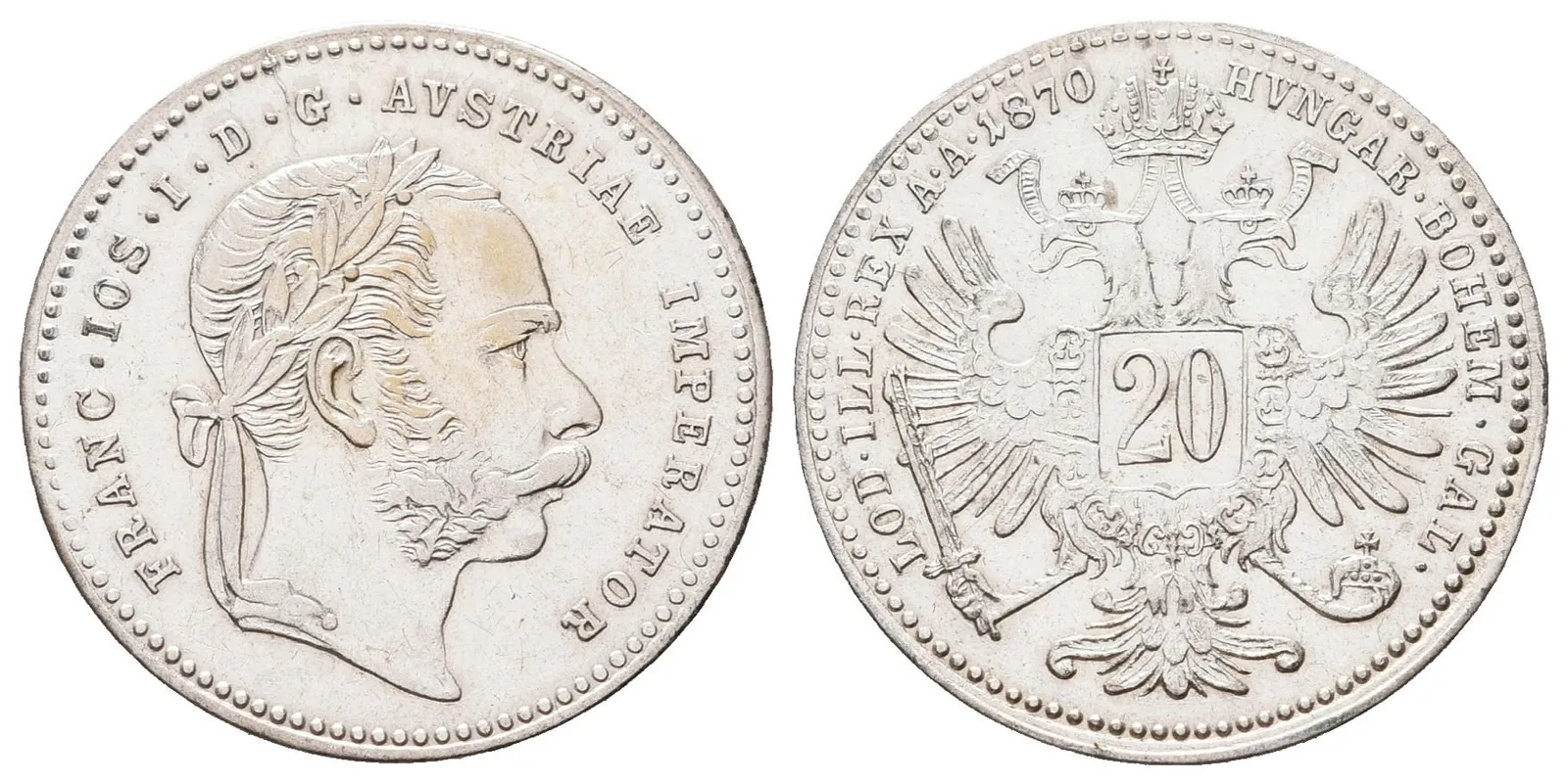 20 Krejcar 1870