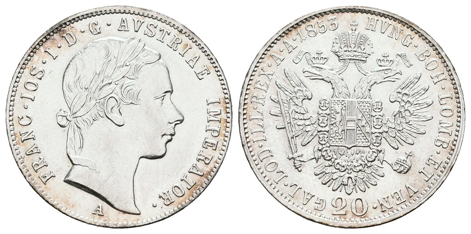 Konvenční měna, 1848 - 1857 — 1