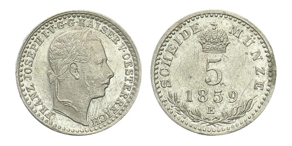 Rakouská a spolková měna, 1857 - 1892 — 1