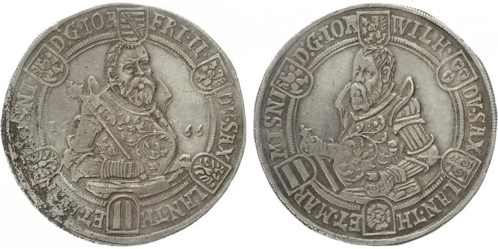 Sasko - Alt Gotha, Johann Friedrich II. a Johann Wilhelm, 1565 - 1567 — 1