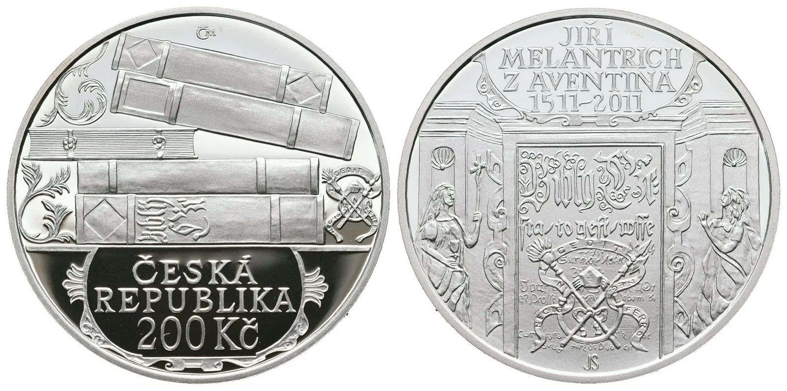 200 Kč 2011 - Jiří Melantrich z Aventina, PROOF - bez certifikátu