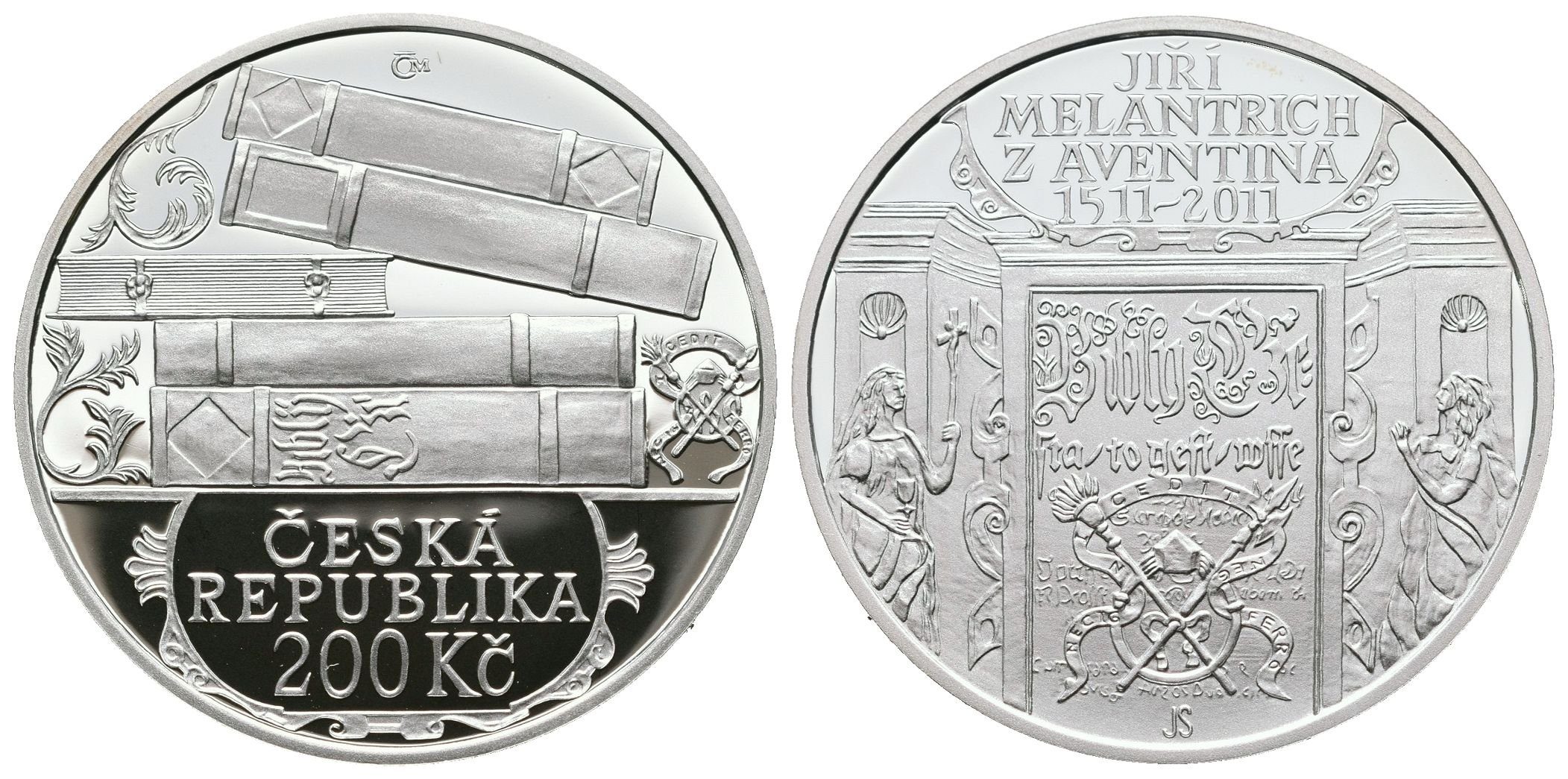 200 Kč 2011 - Jiří Melantrich z Aventina, PROOF - bez certifikátu