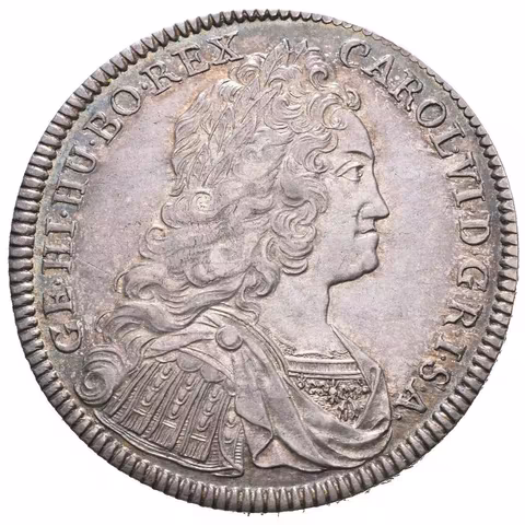 1/2 Tolar 1733, Hall, KM.690.2, krásná zachovalost,