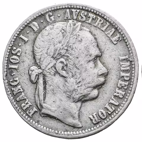 Zlatník 1887, dobové falsum ke škodě oběhu, slitina Ms, hladká hrana