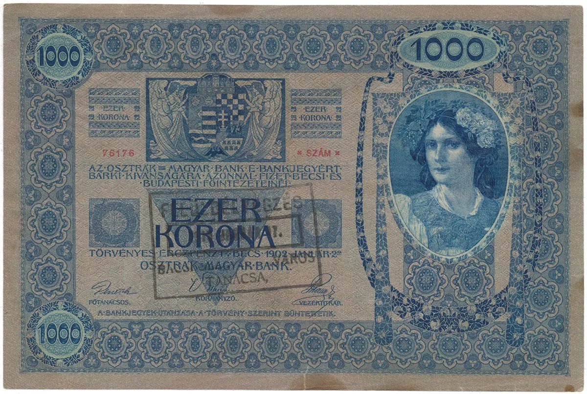 Razítkované R-U bankovky na Balkáně 1919-1921 — 1