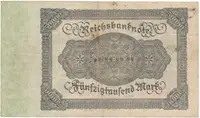 Německo, 50000 Mark 1922, Ro.079c - fotografie 2