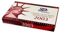 USA, Sada stříbrných mincí 2003