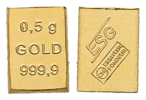Investiční slitek, 999.9/1000 (0,5 g)