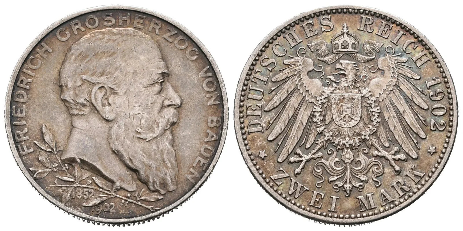 Baden, 2 Marka 1902 - 50. výročí panování