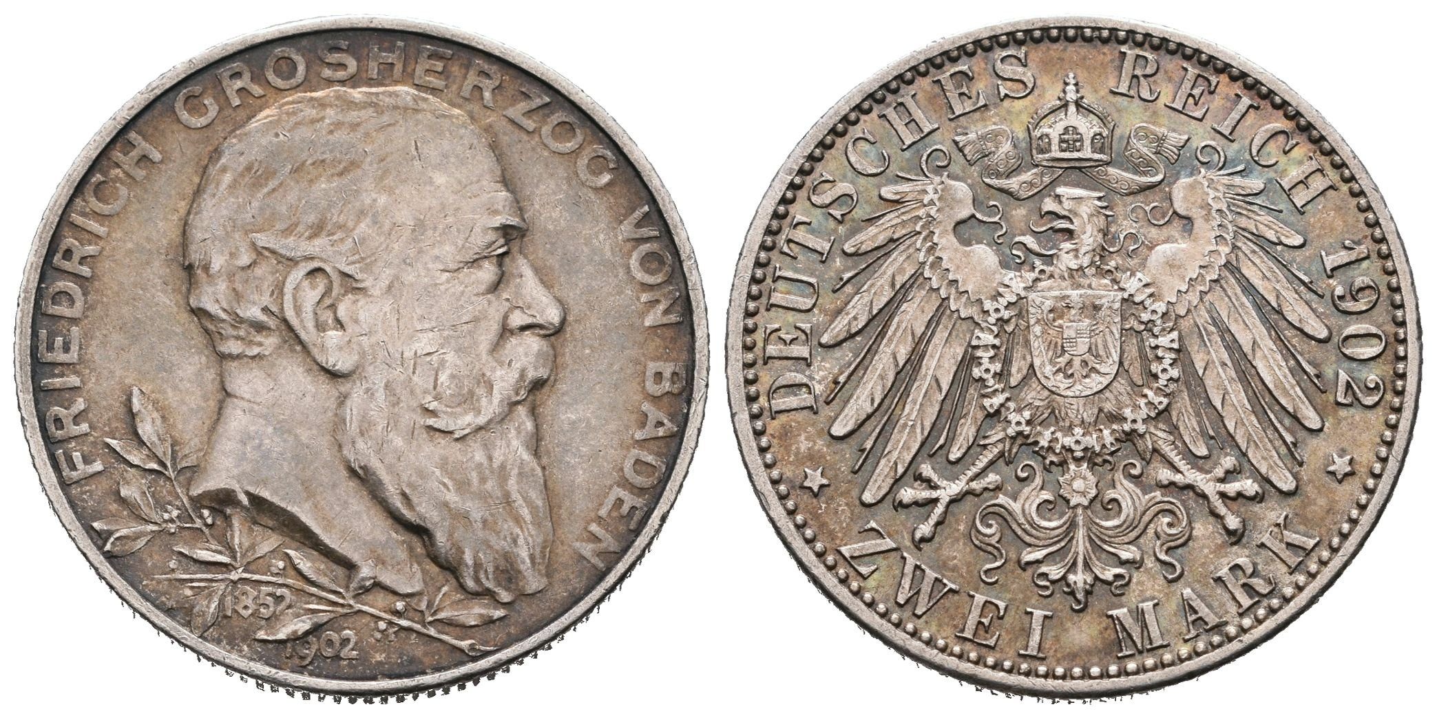 Baden, 2 Marka 1902 - 50. výročí panování