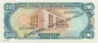 Dominikánská republika, 500 Pesos Oro 1996, P.157s1