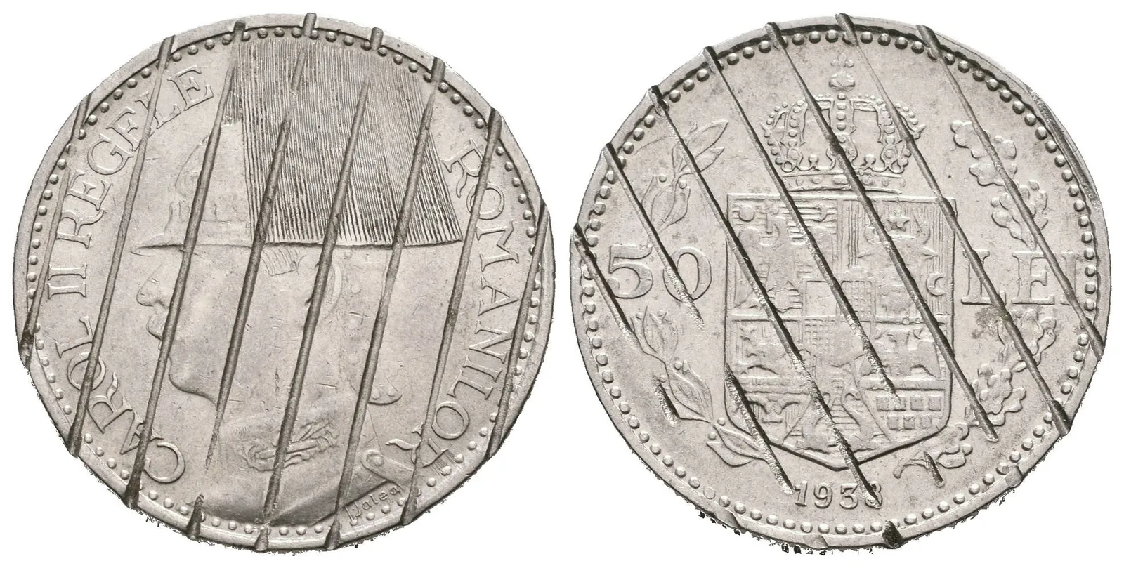 50 Lei 1938, KM.55, oficiální demonetizace. — 1