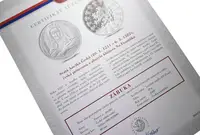 Stříbrná investiční medaile - Svatá Anežka Česká - Ag 29 g - 999/1000 + Certifikát - fotografie 2