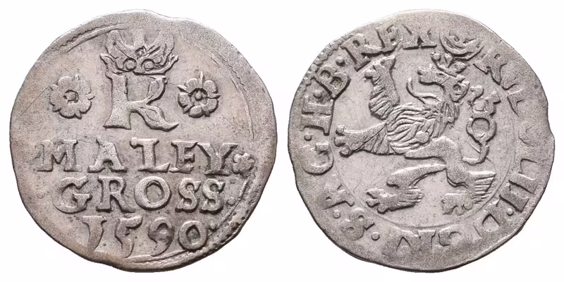 Rudolf II., Malý groš 1590, Jáchymov
